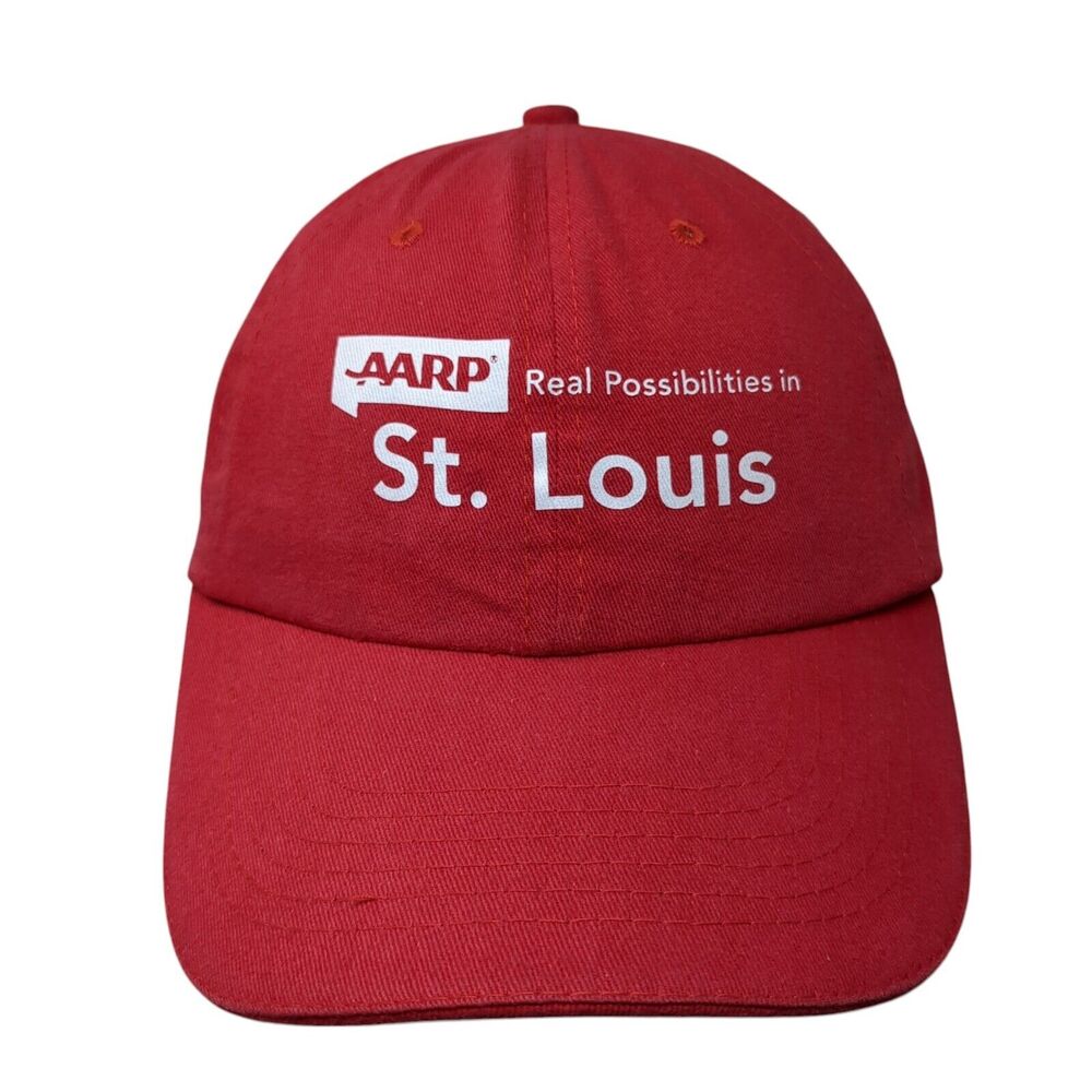 AARP Real Possibilities in St. Louis Strapback Hat Red One Size BIC